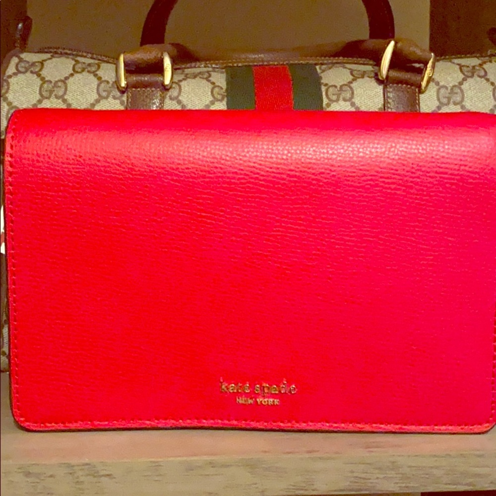 Kate Spade Red clutch crossbody